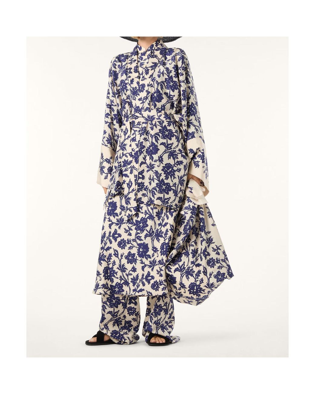 Loro Piana Blue Valerie Printed Shirt