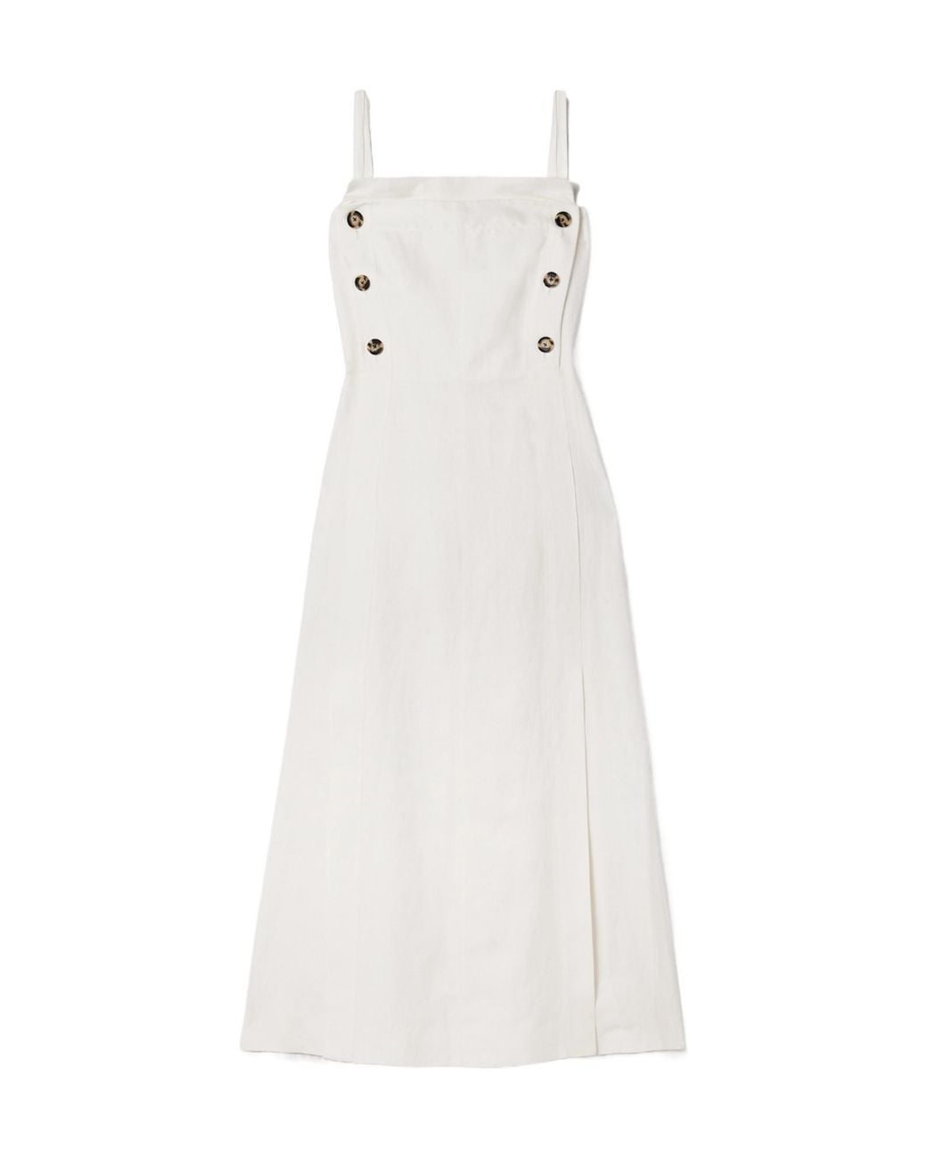Proenza Schouler White Candice Double-Breasted Poplin Maxi Dress