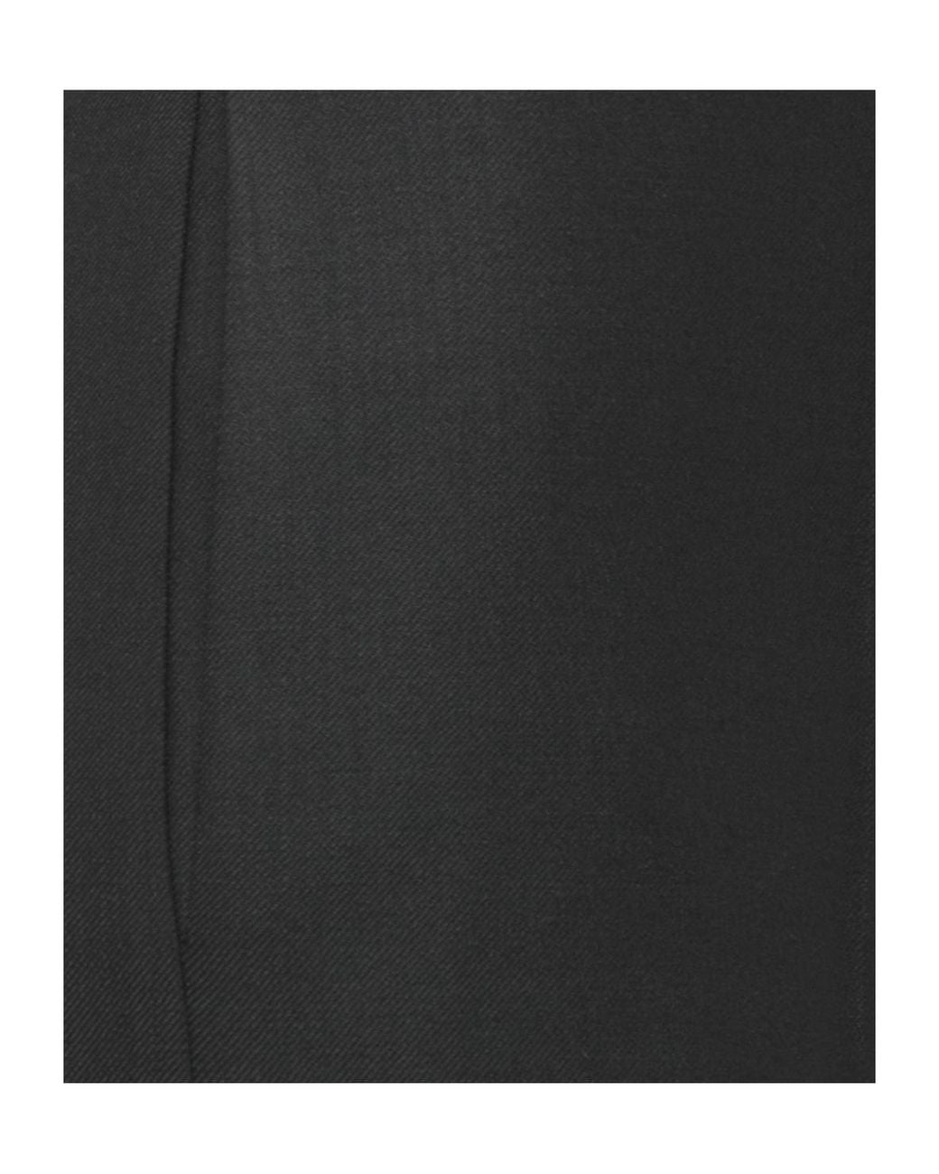 D.exterior Black Wide-Leg Tailored Pants