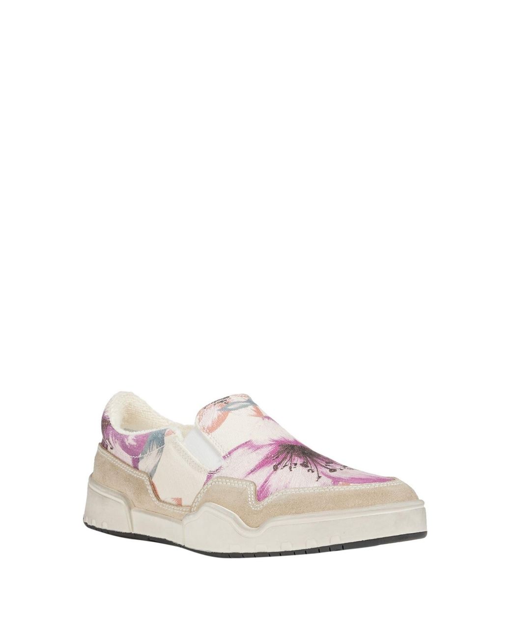Isabel Marant White Floral Pattern Low-Top Loafers