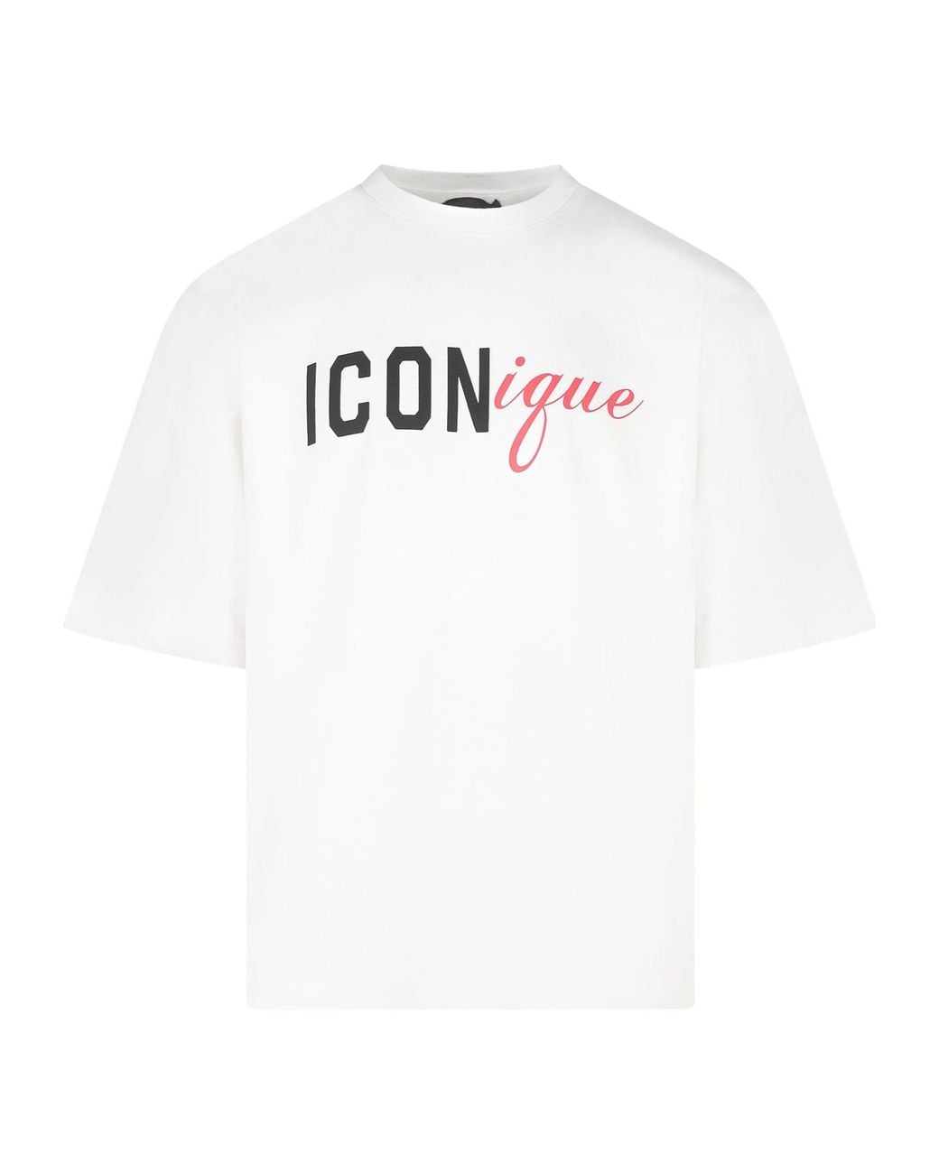 DSquared² White Iconique Loose Fit T-Shirt for men