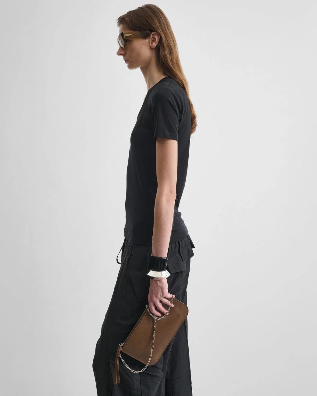 Phoebe Philo White Chain Shoulder Bag