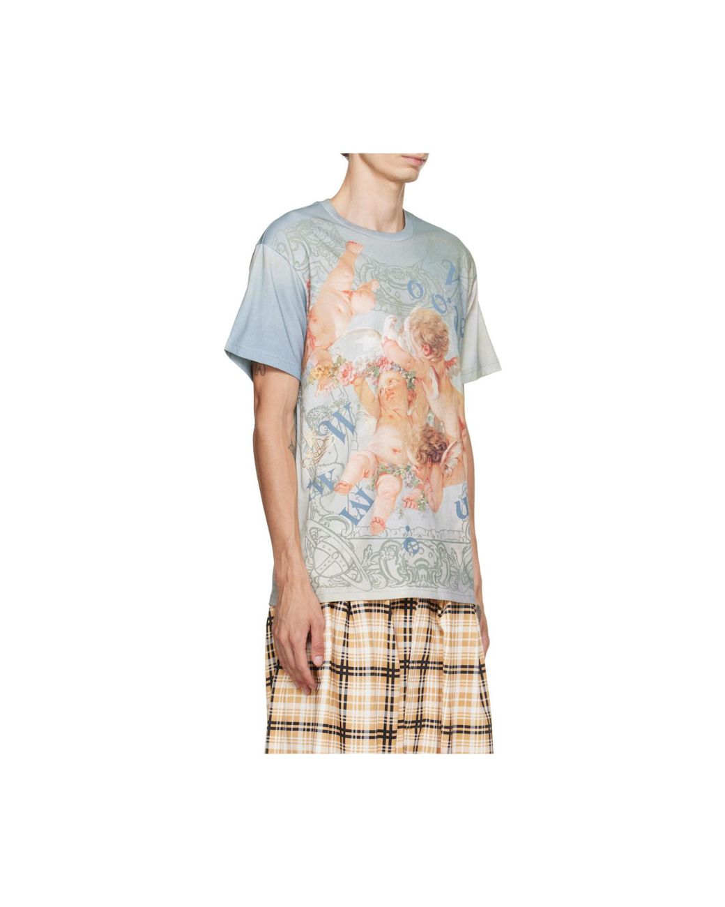 Vivienne Westwood Green Graphic Printed Crewneck T-Shirt for men