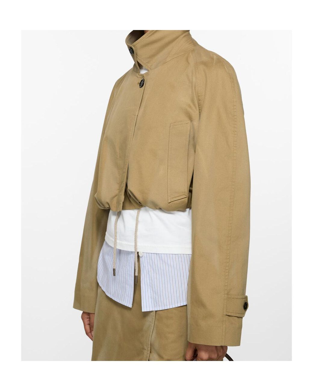 Acne Natural Long-Sleeved Casual Jacket