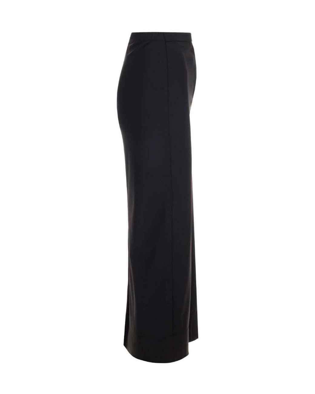 Alexander Wang Black Logo-Embroidered Pencil Skirt