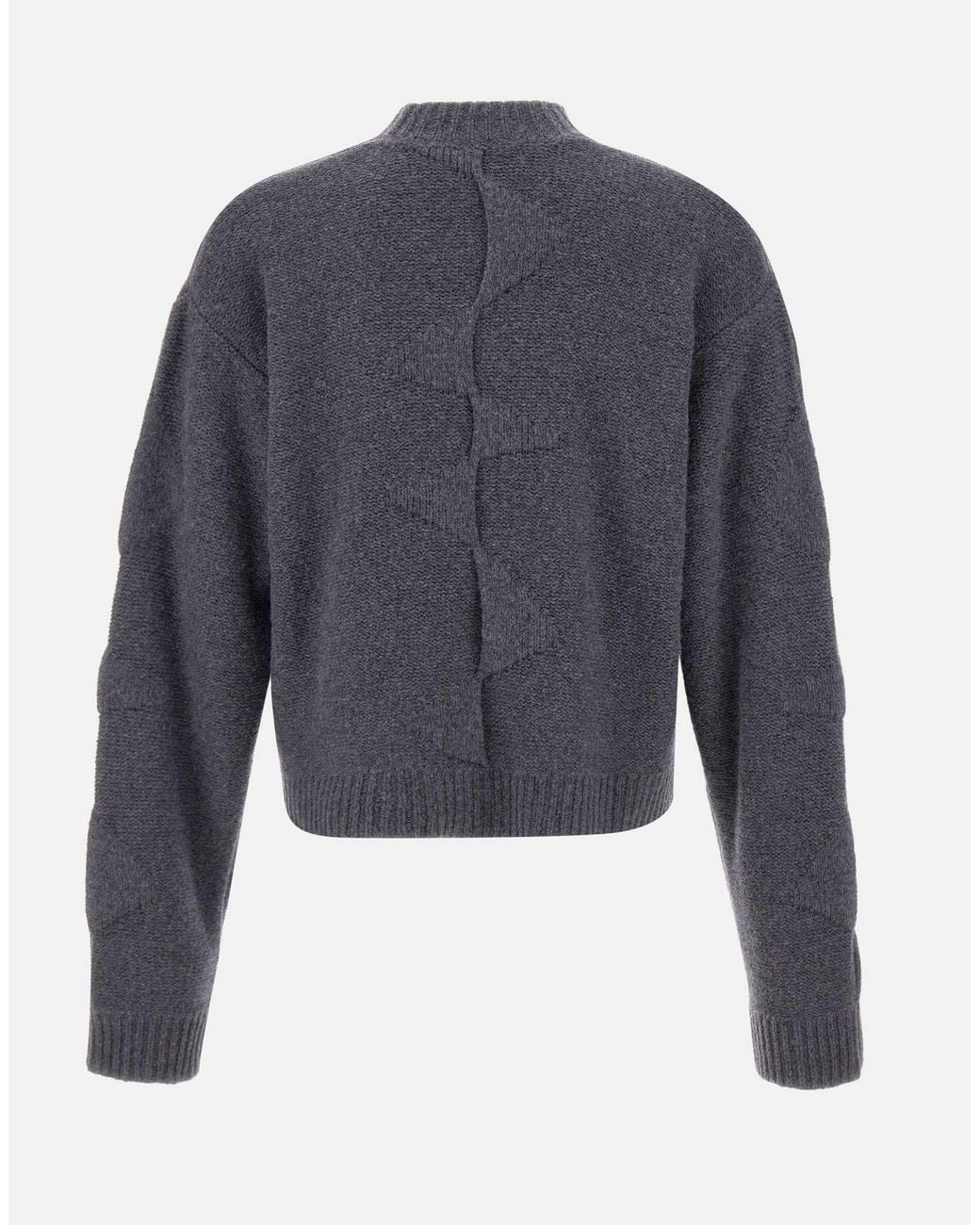HELIOT EMIL Blue Spiral-Knit Textured Jumper for men
