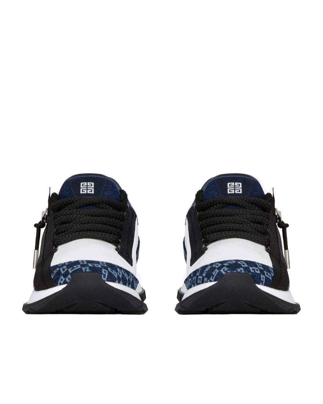 Givenchy Blue Leather-Denim Monogram Spectre Sneakers for men