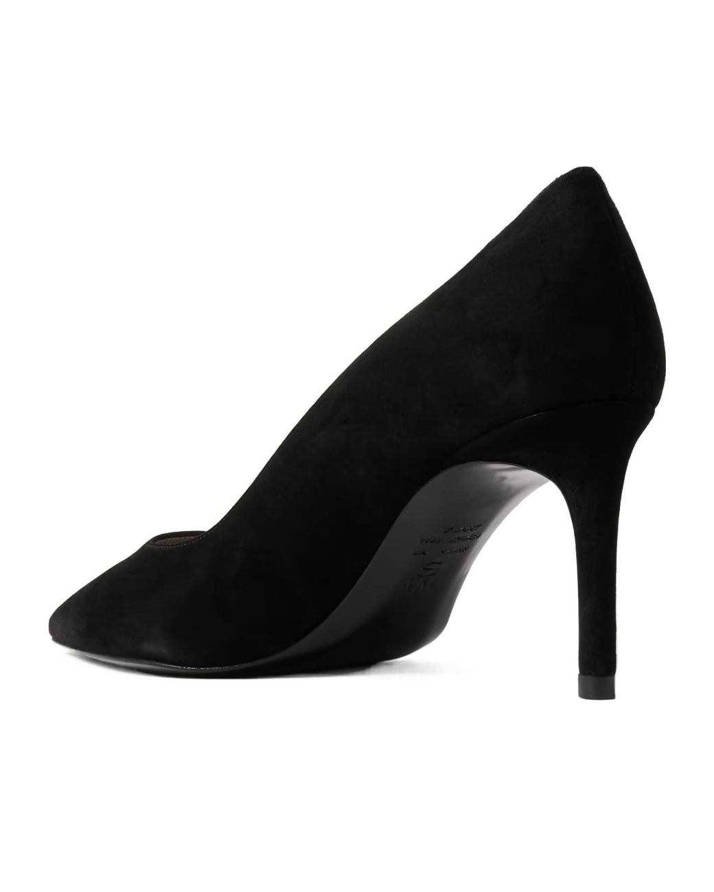 Stuart Weitzman Black Suede High-Heel Pumps