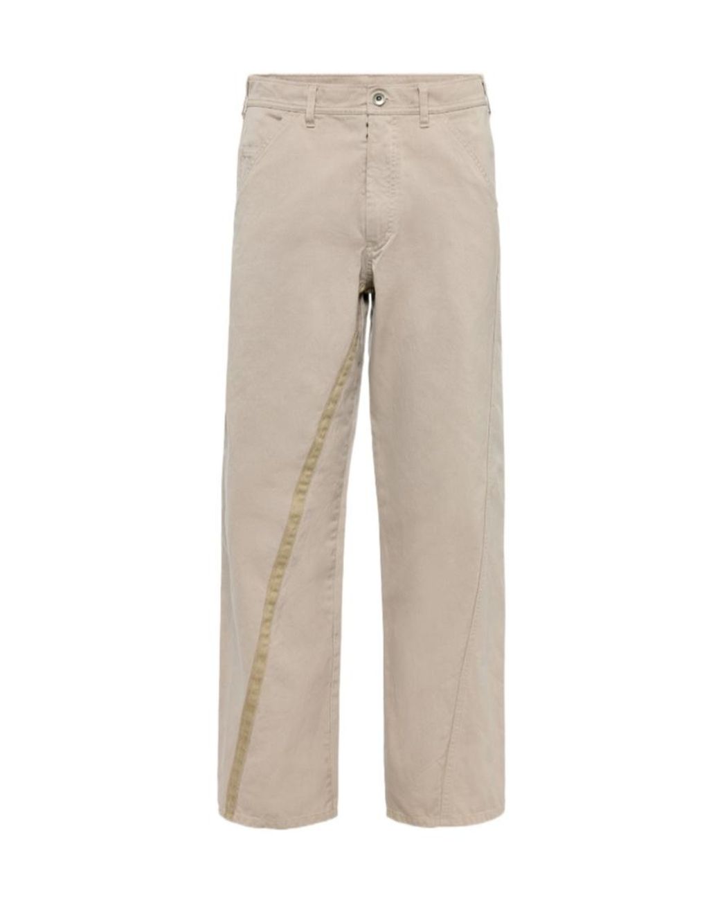 Maison Margiela Natural Cotton Trousers for men