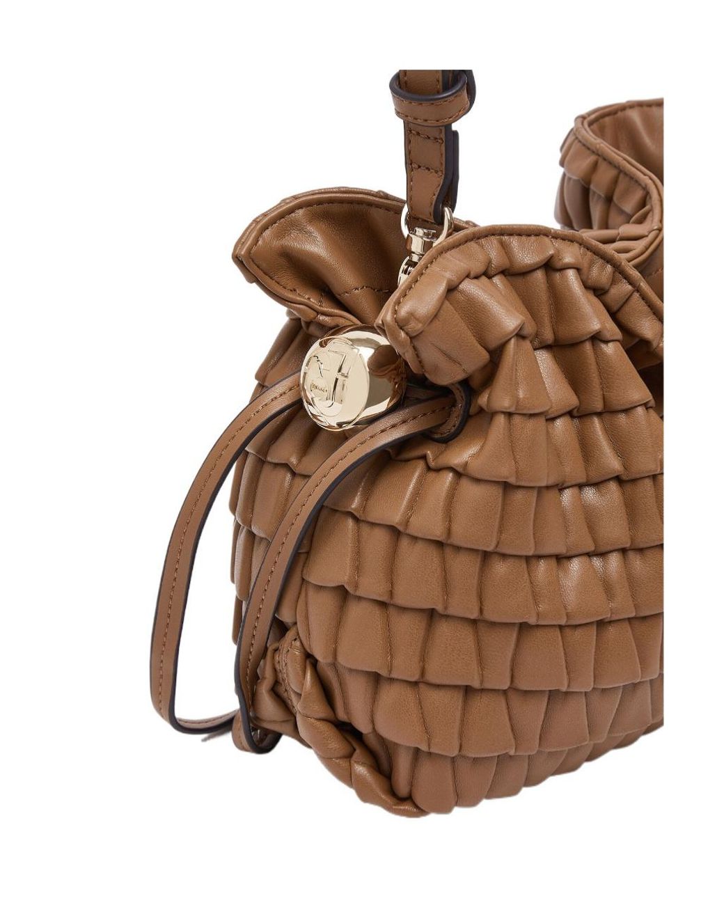 Liu Jo Brown Woven Hobo Shoulder Bag