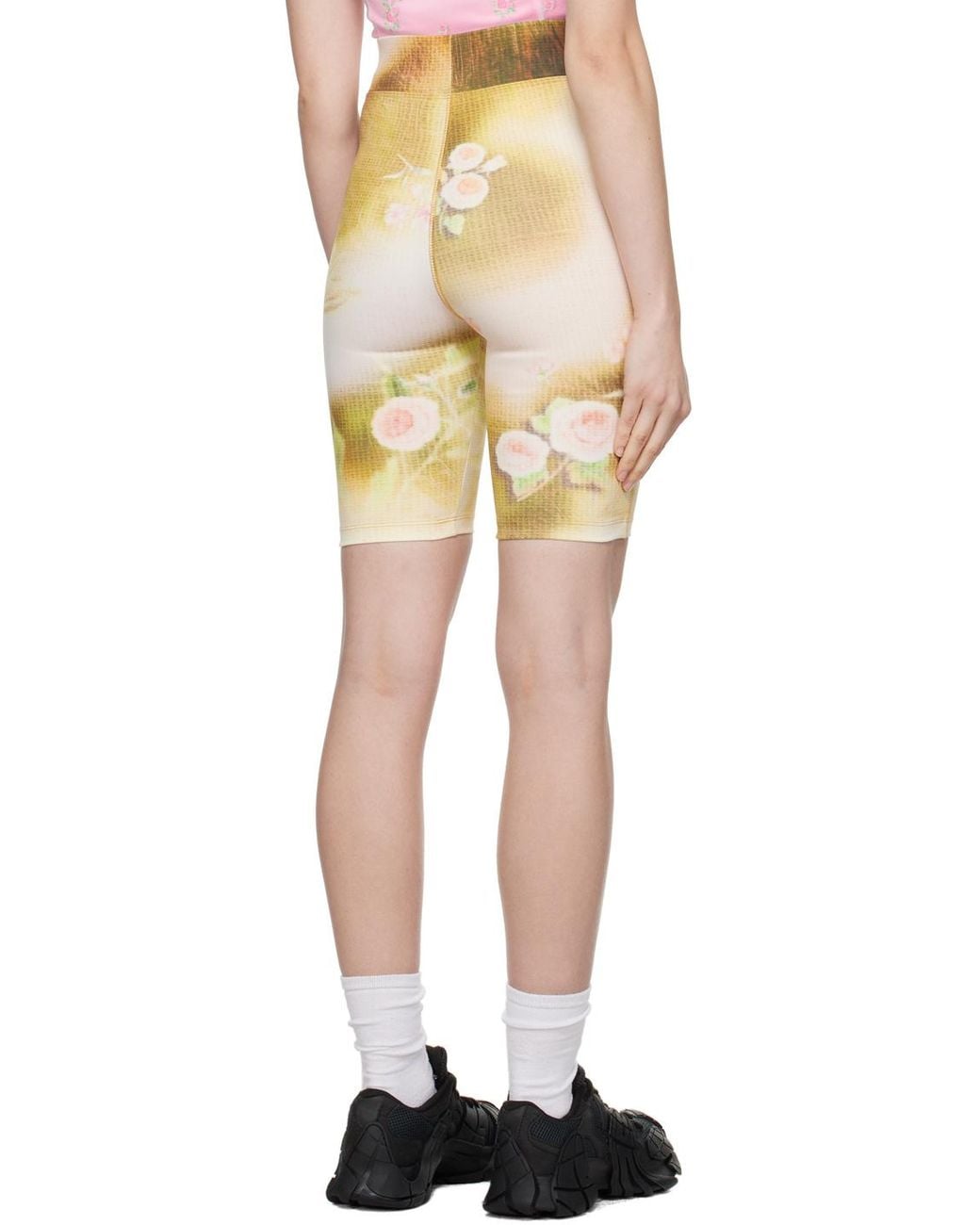 OPEN YY Yellow Floral Shorts