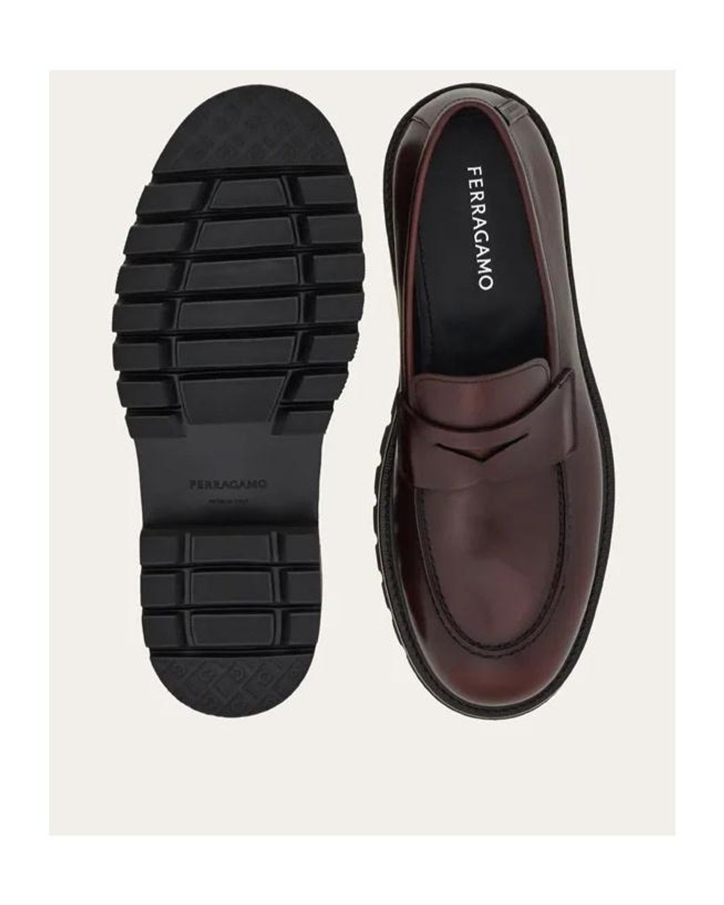 Ferragamo Brown Penny-Loafer for men
