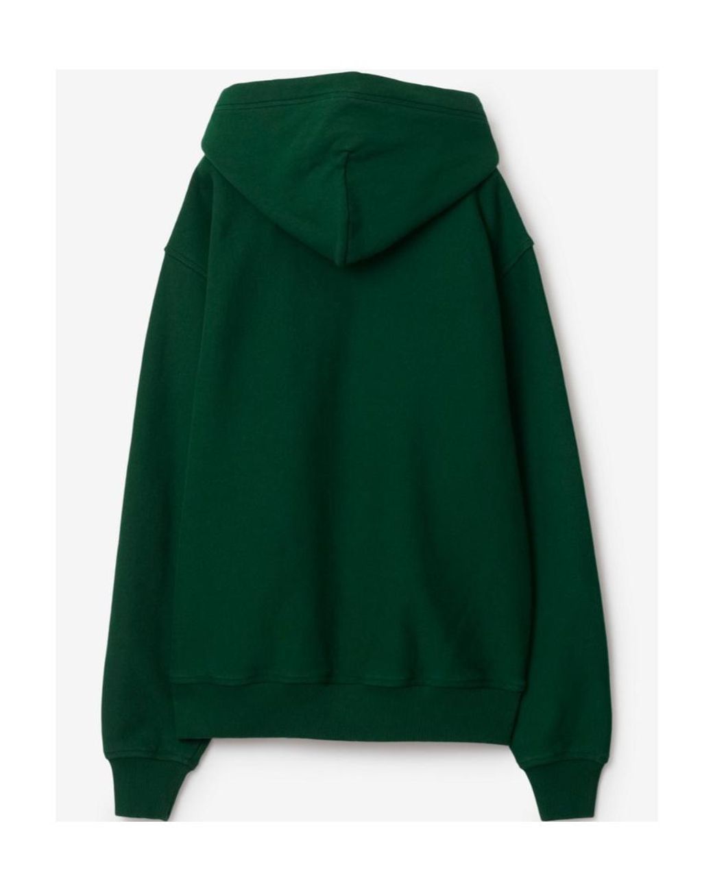 Burberry Green Long Sleeved Drawstring Hoodie for men