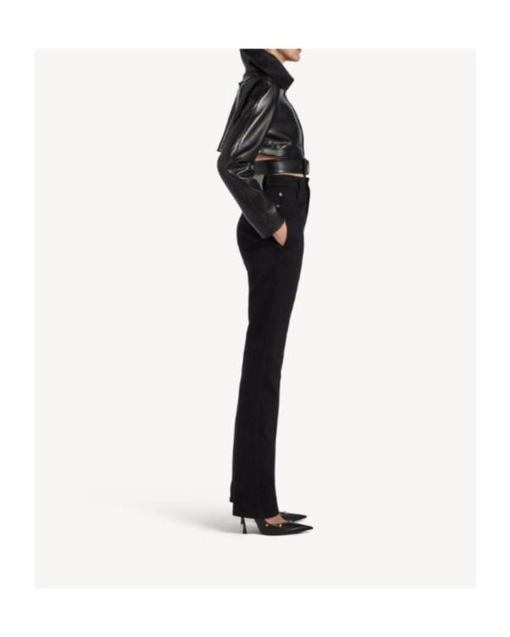 Balenciaga Black High Waisted Skinny Jeans