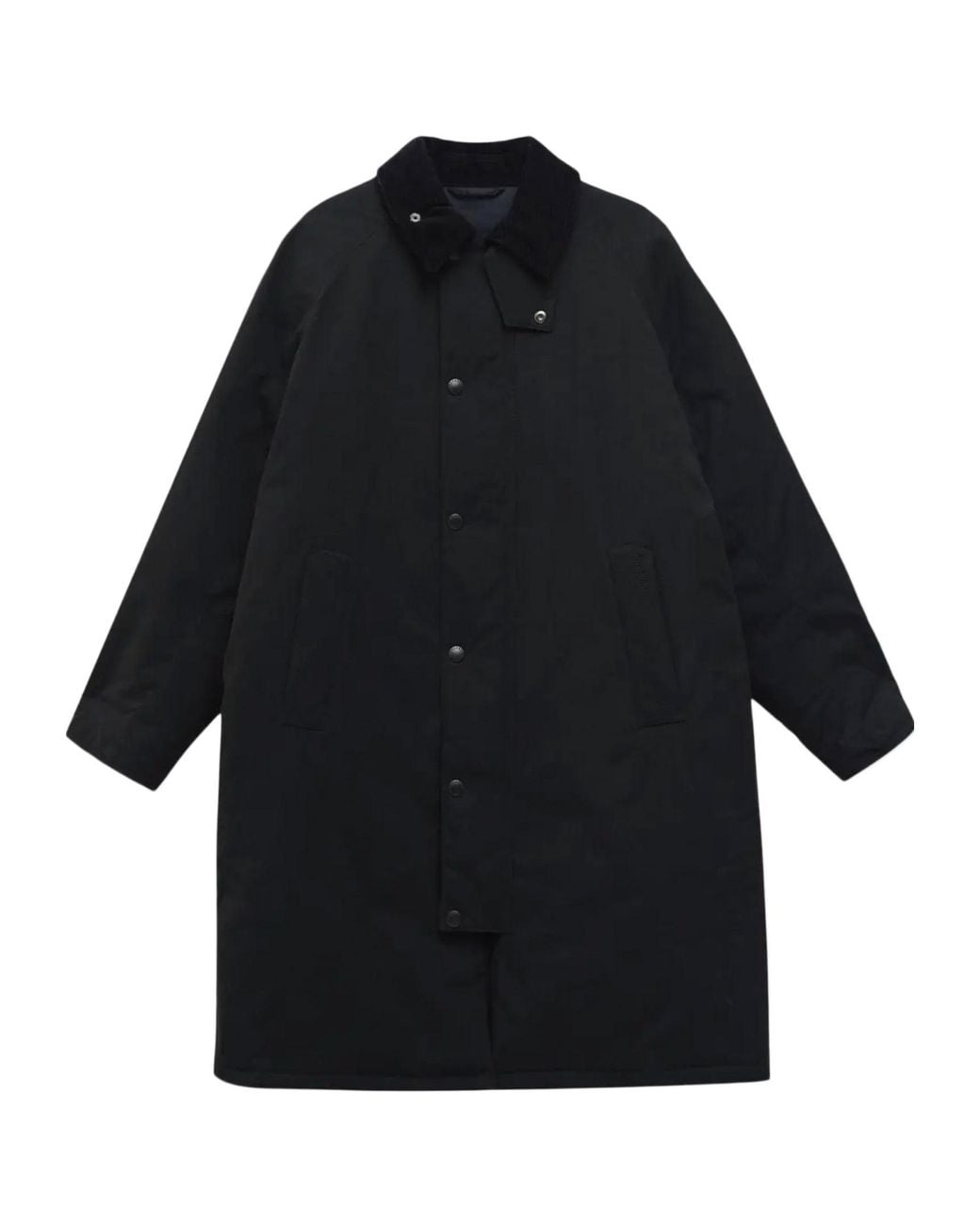 Barbour Black Long-Sleeved Coat for men