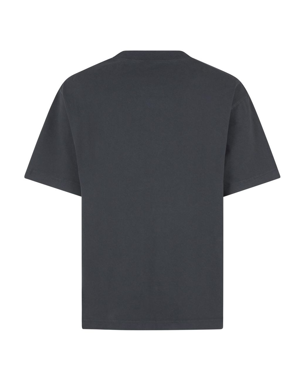 Acne Black Logo Stamp Relaxed Fit T-Shirt for men