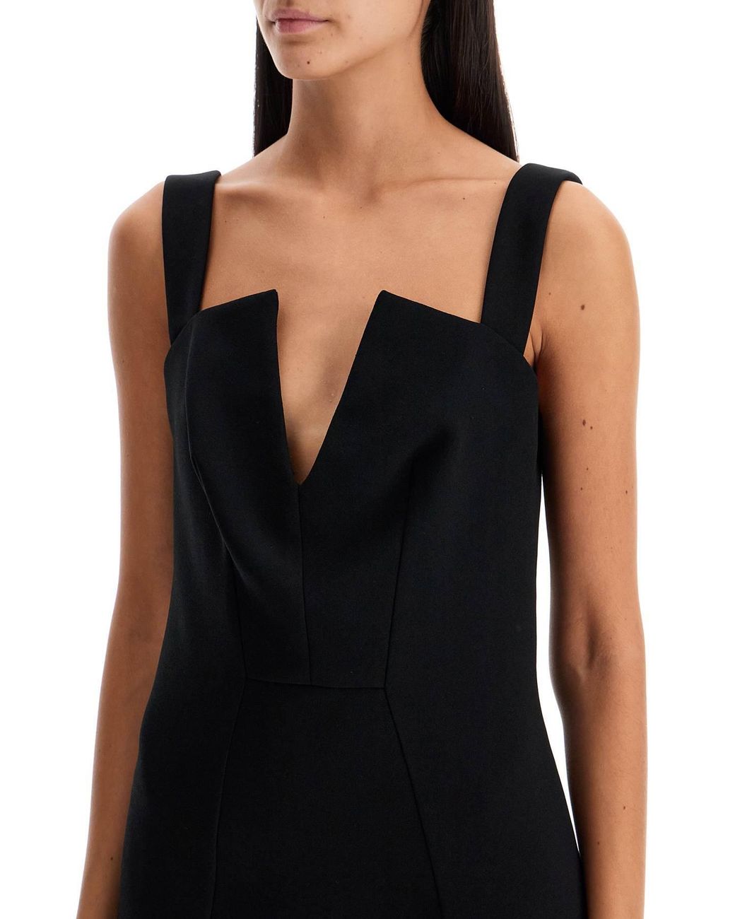 Givenchy Black V-Neck Mini Dress