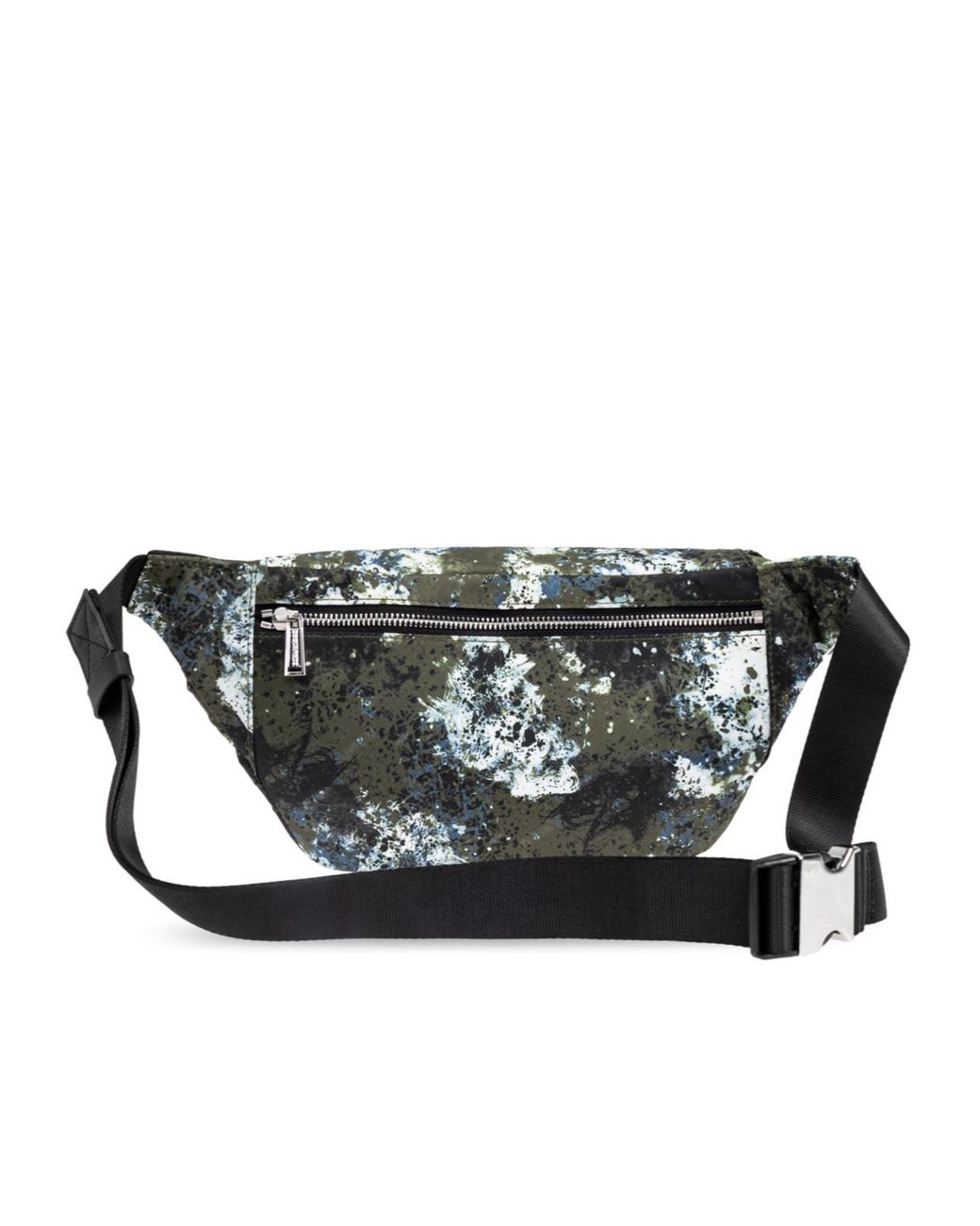 DSquared² Green Splatter-Print Zipped Shoulder Bag for men