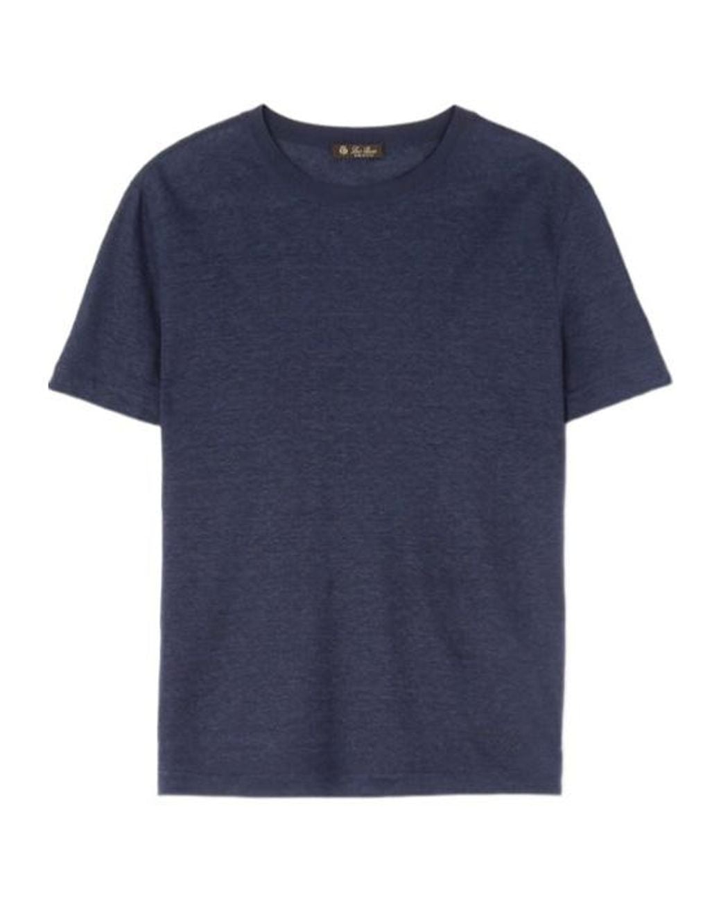 Loro Piana Blue Lightweight Crewneck T-Shirt