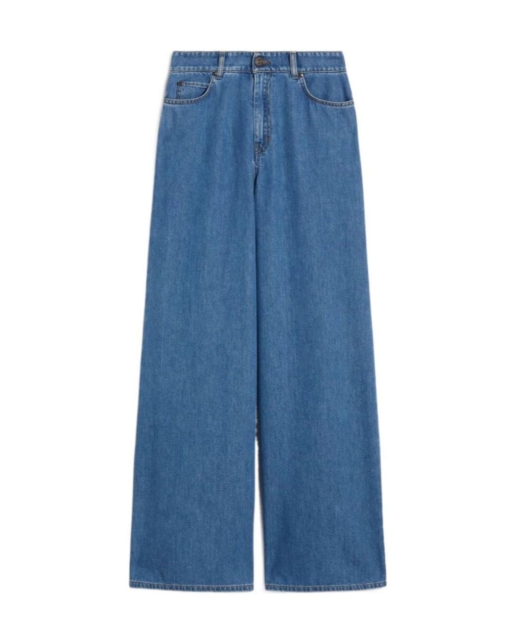 Weekend by Maxmara Blue Vega Wide Leg Jeans