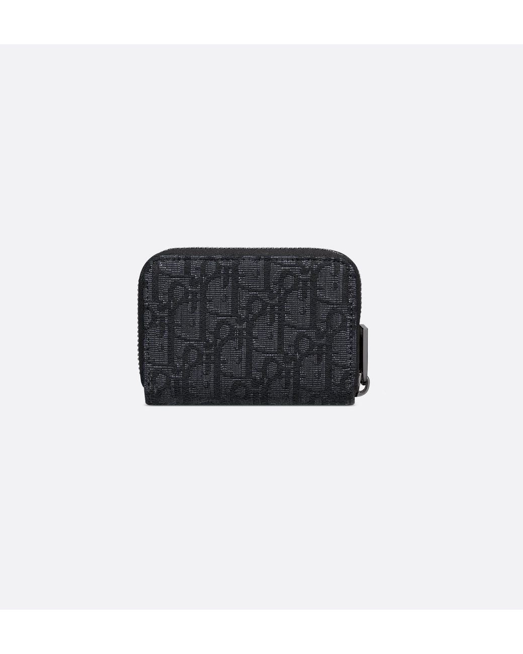Dior Black Zipped Card Holder for men