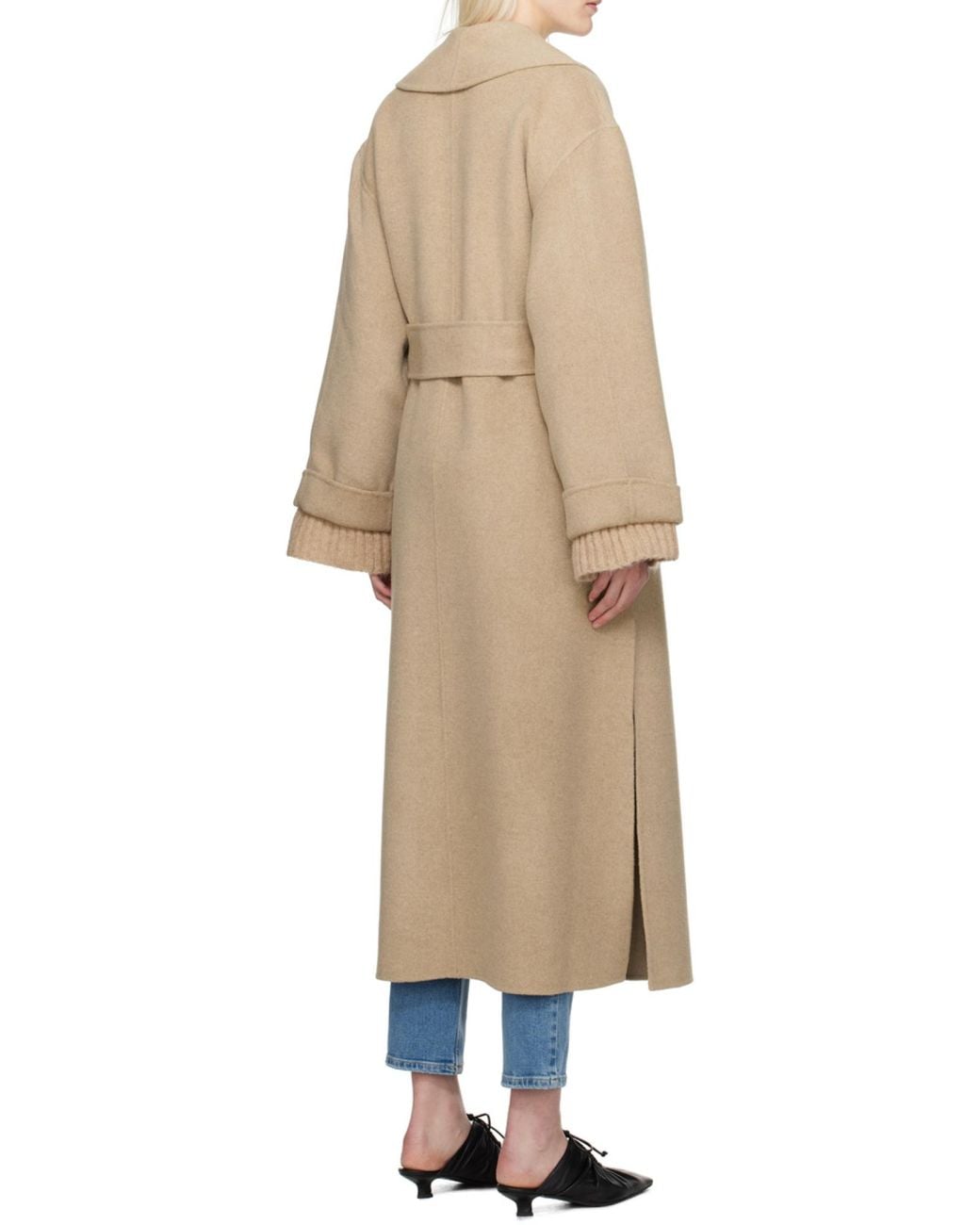 By Malene Birger Brown Trullem Belted Wool Coat