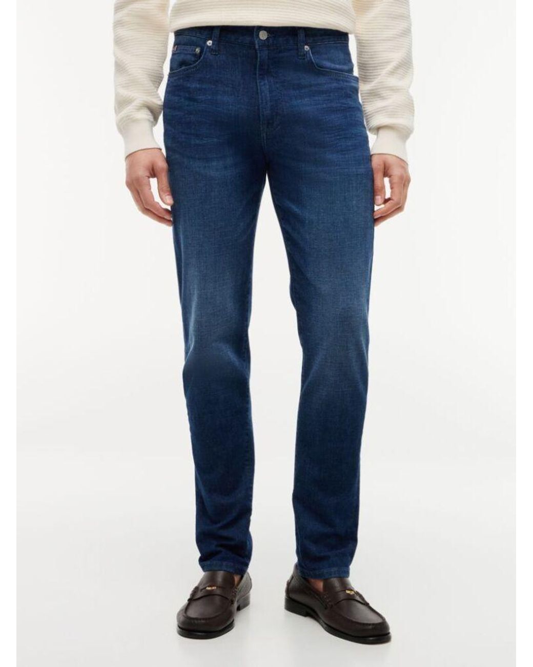 Tommy Hilfiger Blue Whiskered Slim-Fit Jeans for men