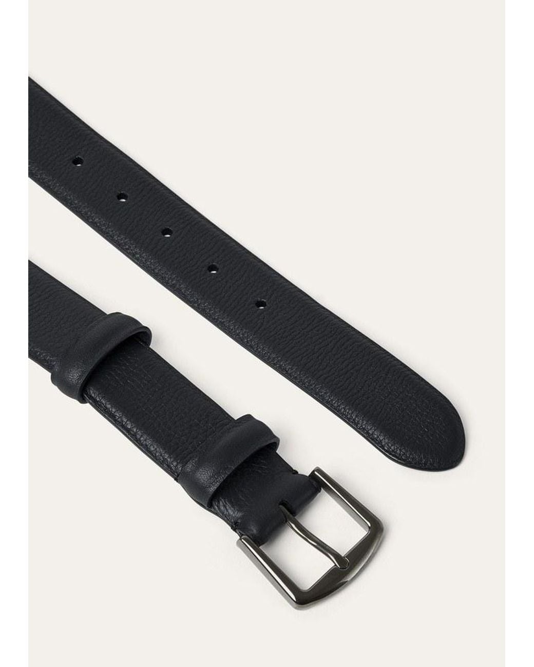 Loro Piana White Alsavel Belt for men