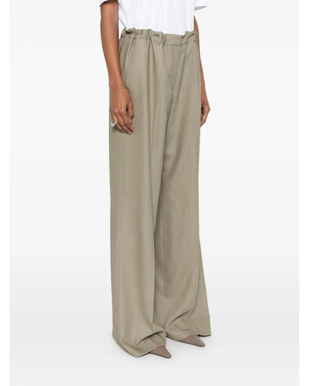 Calvin Klein Gray Casual Pants With Belt Loops