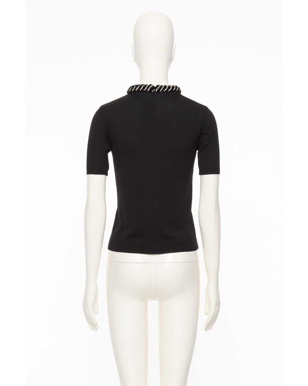 Valentino Black Embroidered Wool Jumper