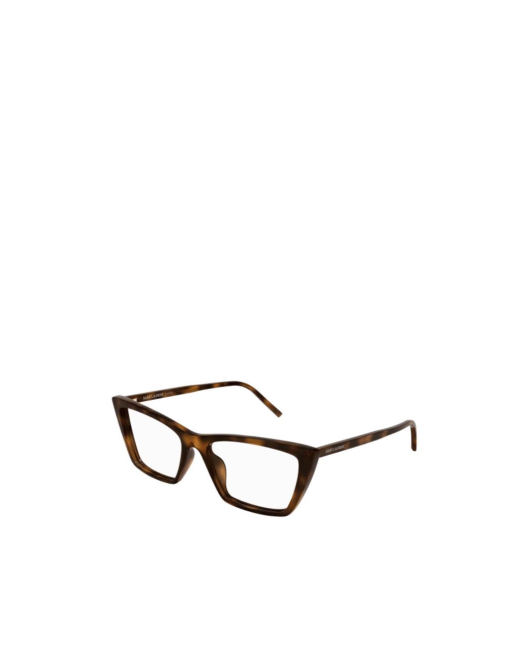 Saint Laurent White Eyewear Cat Eye Frame Glasses