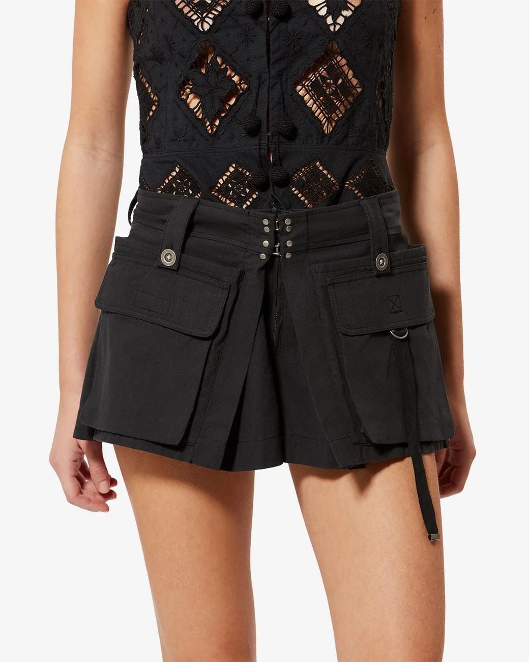Isabel Marant Black Barta Shorts