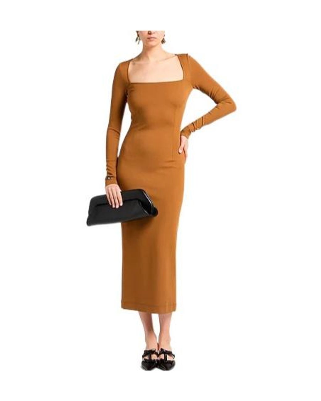 Dolce & Gabbana Brown Fitted Dress