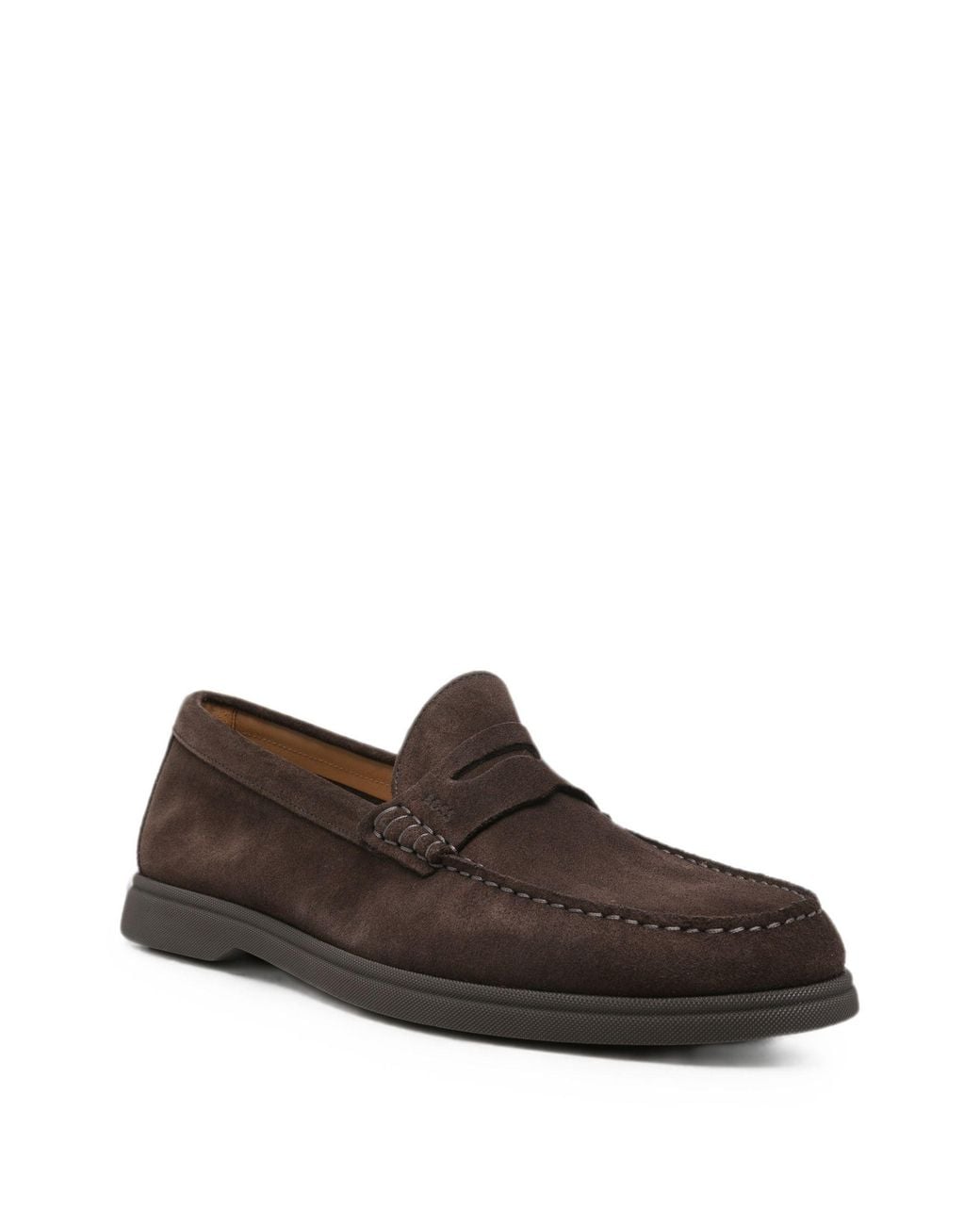 Boss Brown Boss Slip-On Penny Loafers for men