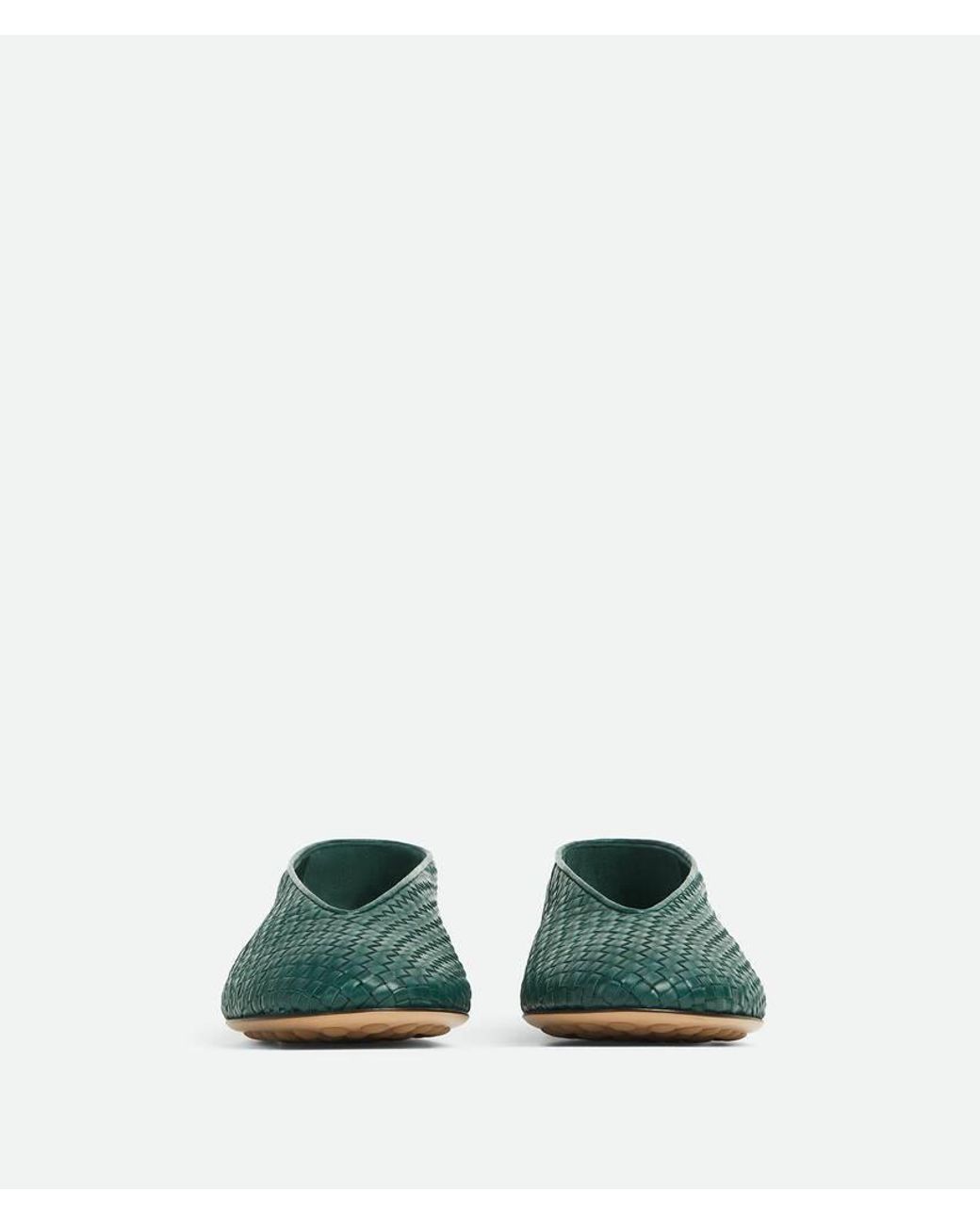 Bottega Veneta Green Rosa Ballerina