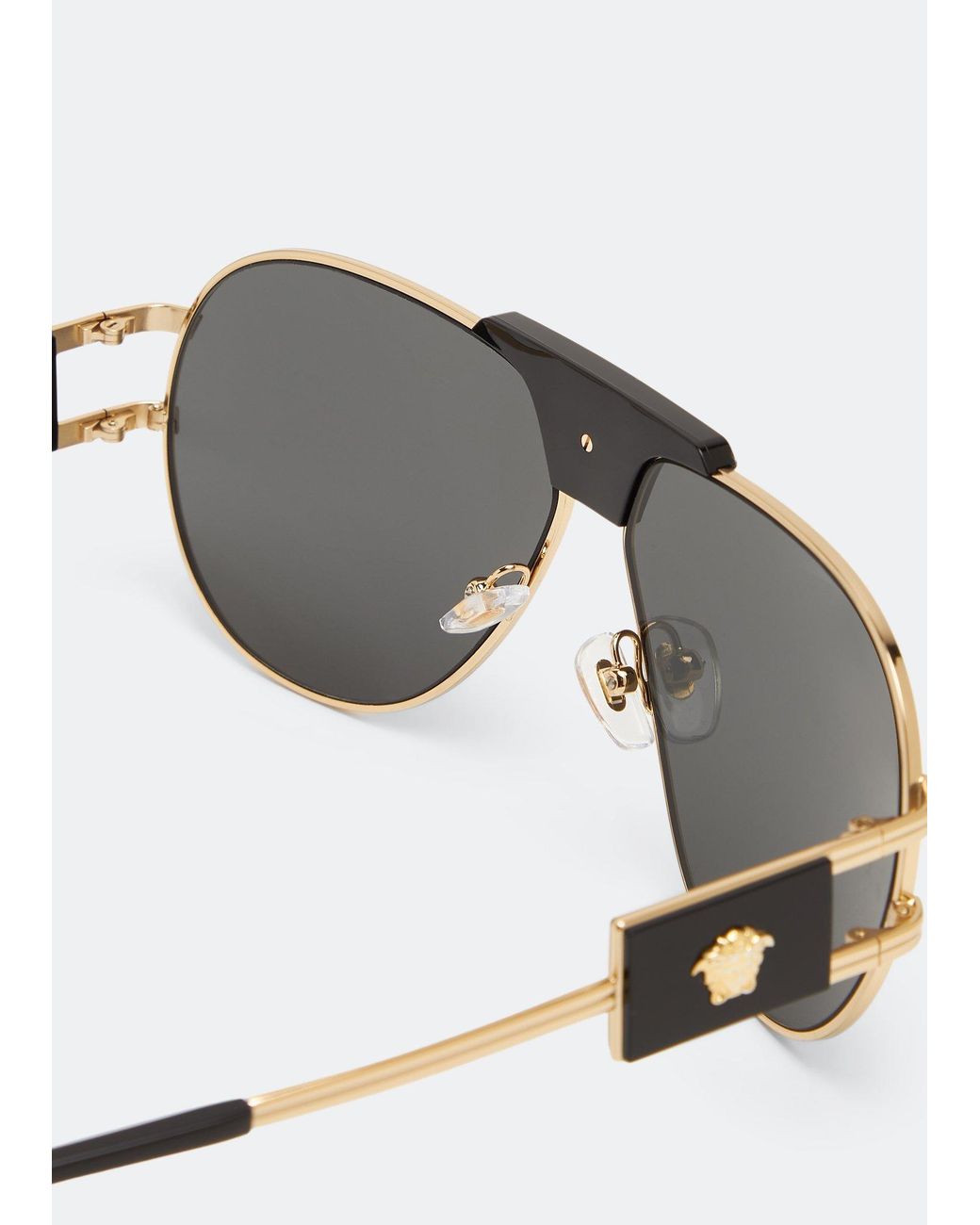 Versace Metallic Logo Sunglasses for men