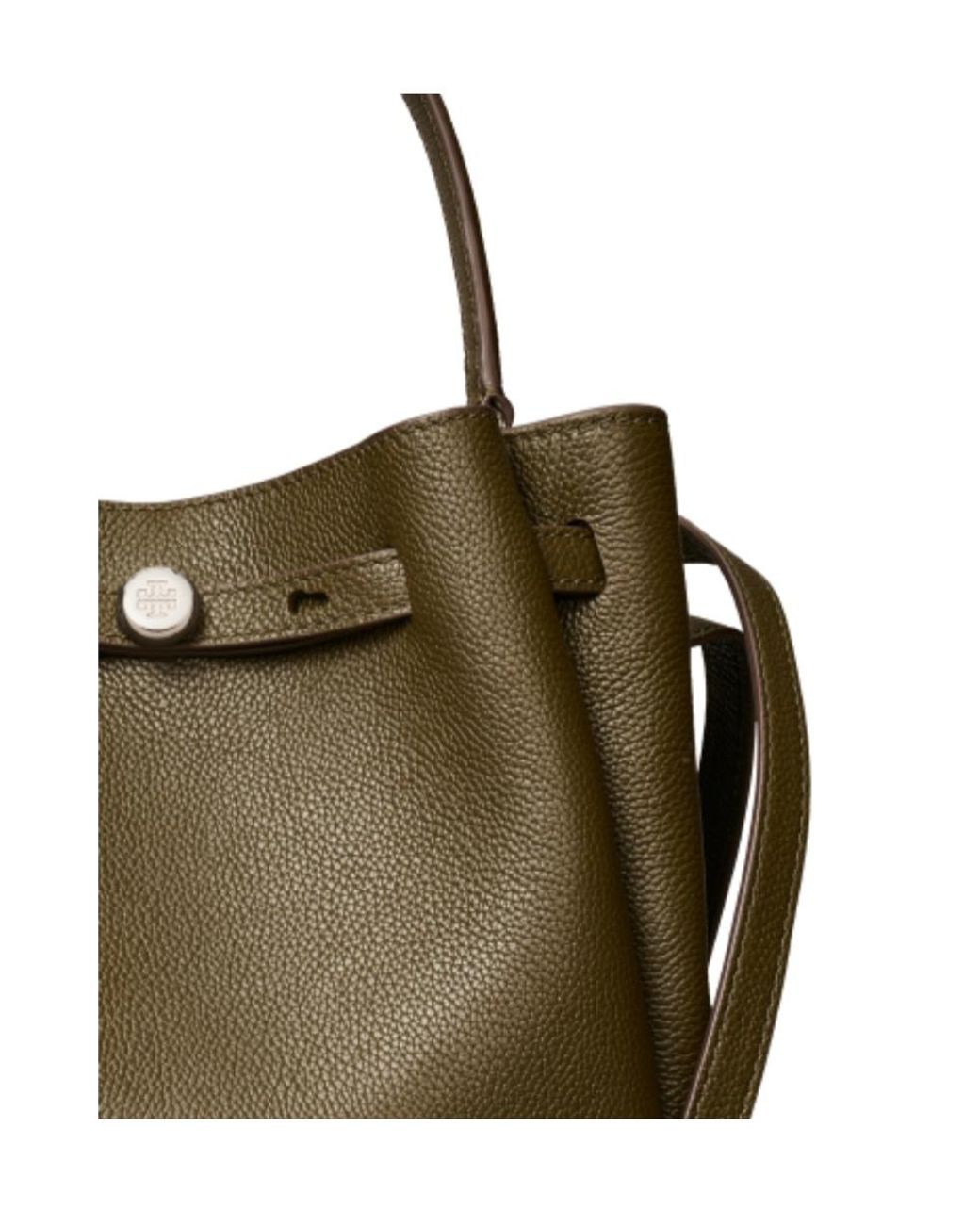 Tory Burch Green Romy Bucket Bag