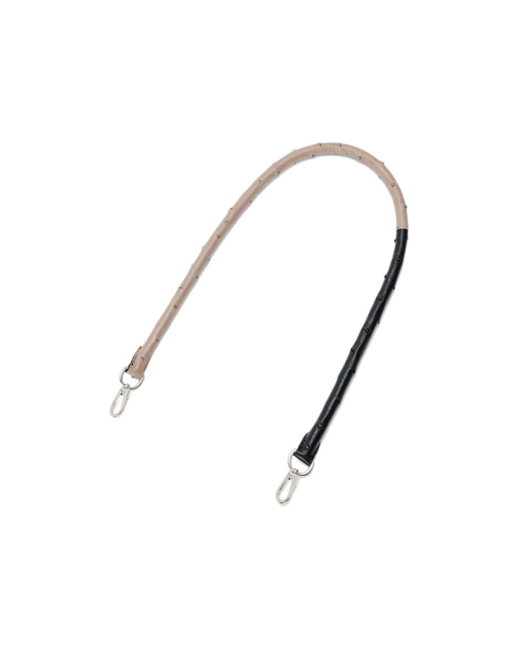 Loewe Metallic Ostrich Leather Shoulder Strap