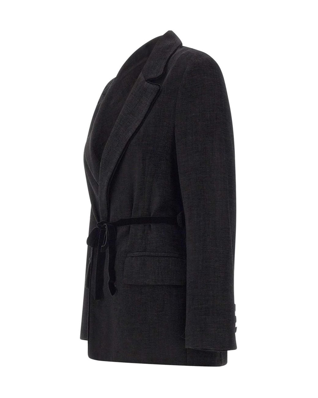 Kaos Blue Tie-Waist Blazer