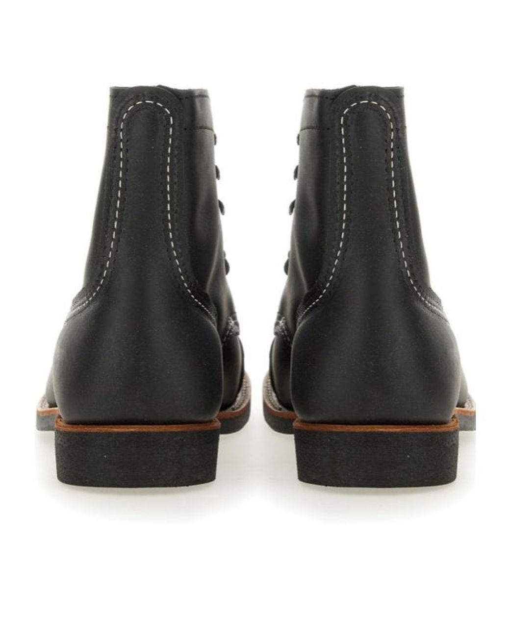 Red Wing Black Lace-Up Boots for men