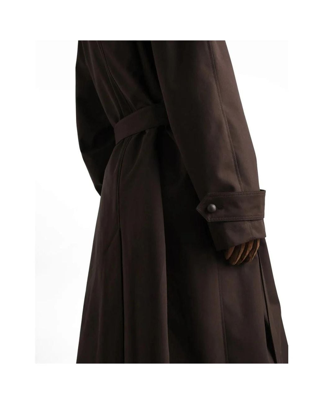 Dolce & Gabbana Black Double-Breasted Belted Coat