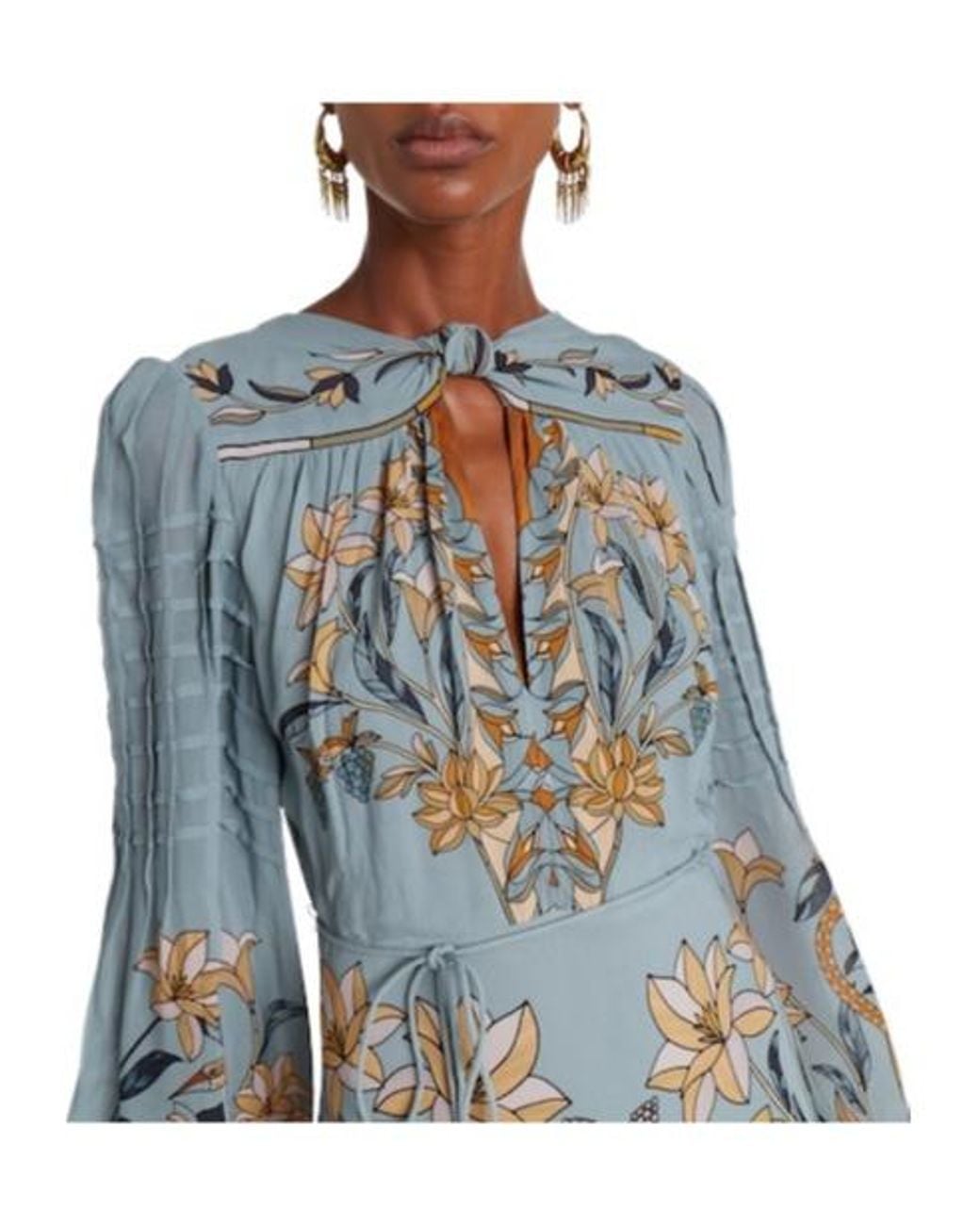 Farm Rio Gray Vibrant Printed Dress