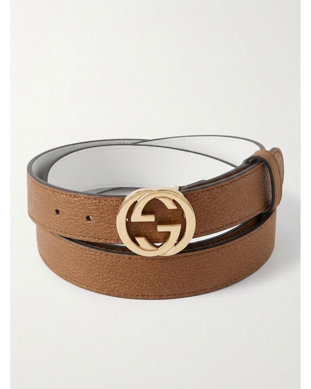 Gucci Natural Reversible Thin Belt