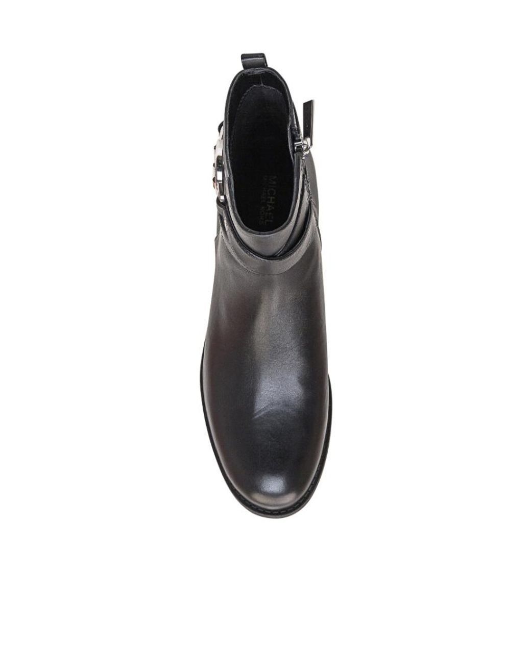 MICHAEL Michael Kors Black Rory Logo-Plaque Boots