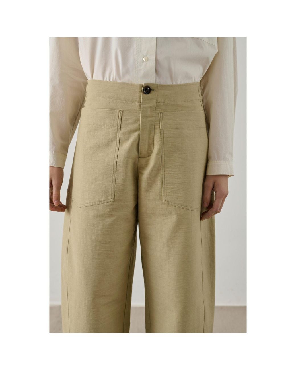 Soeur Natural Tapered Casual Trousers
