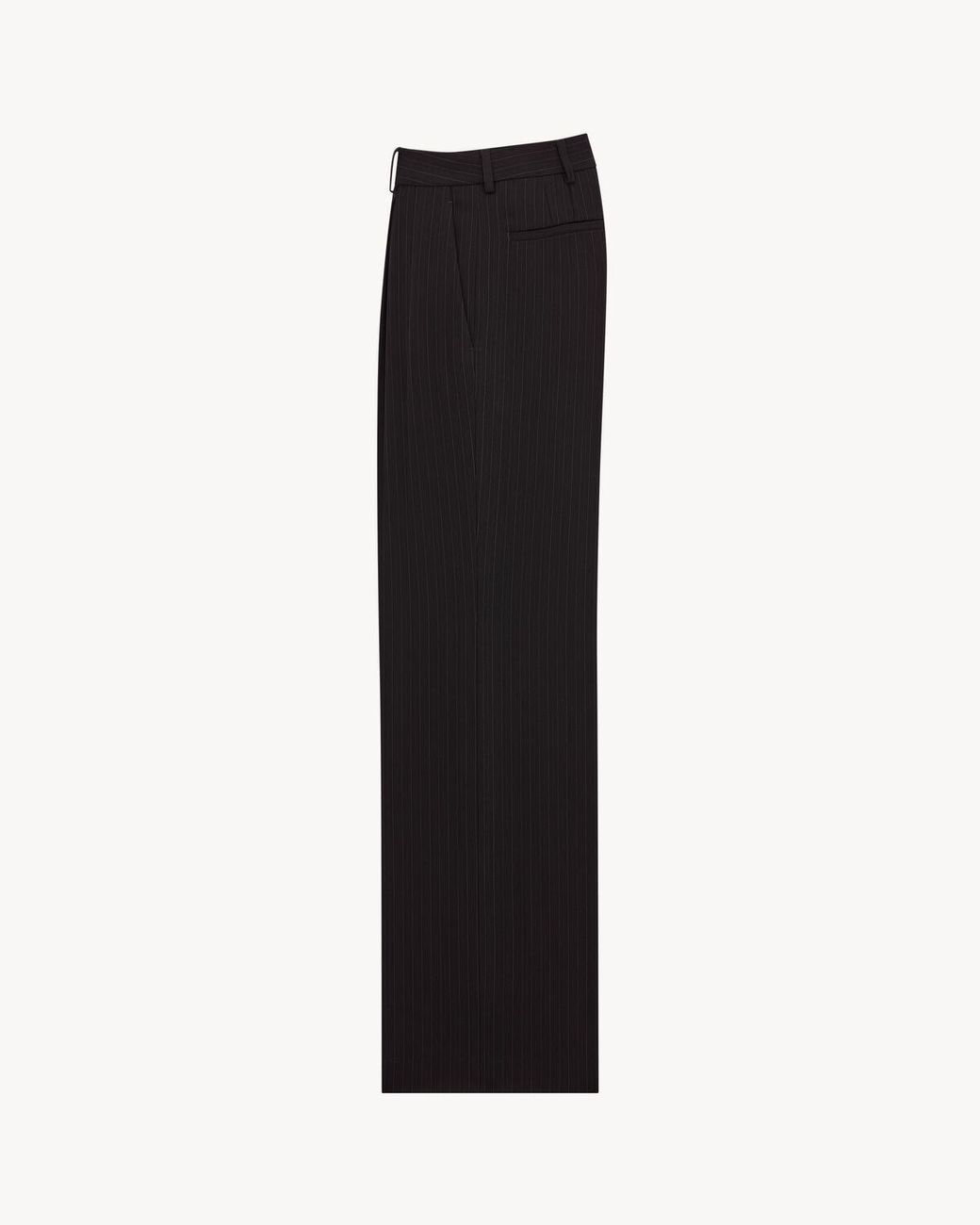 Saint Laurent Black Belt-Loops Trousers for men