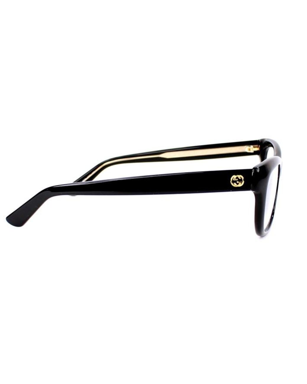 Gucci White Logo Detail Flat Lens