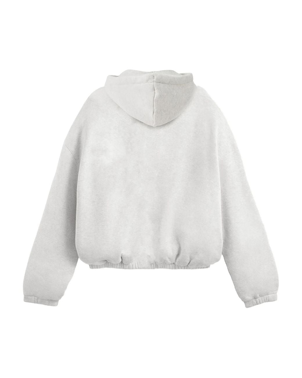 Jacquemus White Drawstring Zipped Hoodie