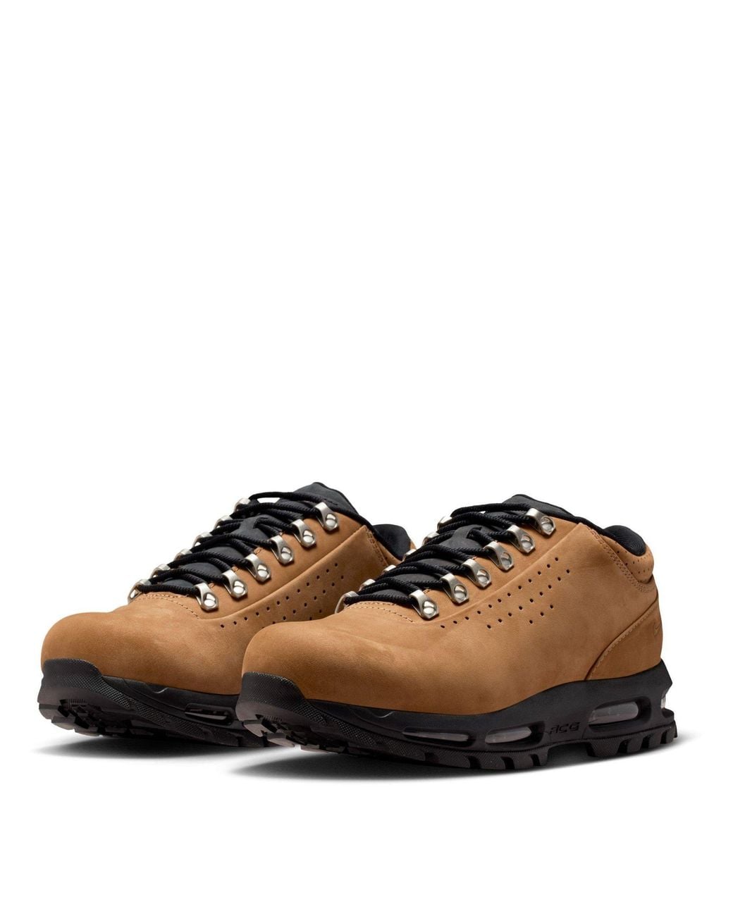 Nike Brown Matte Low-Cut Hiking Shoes for men