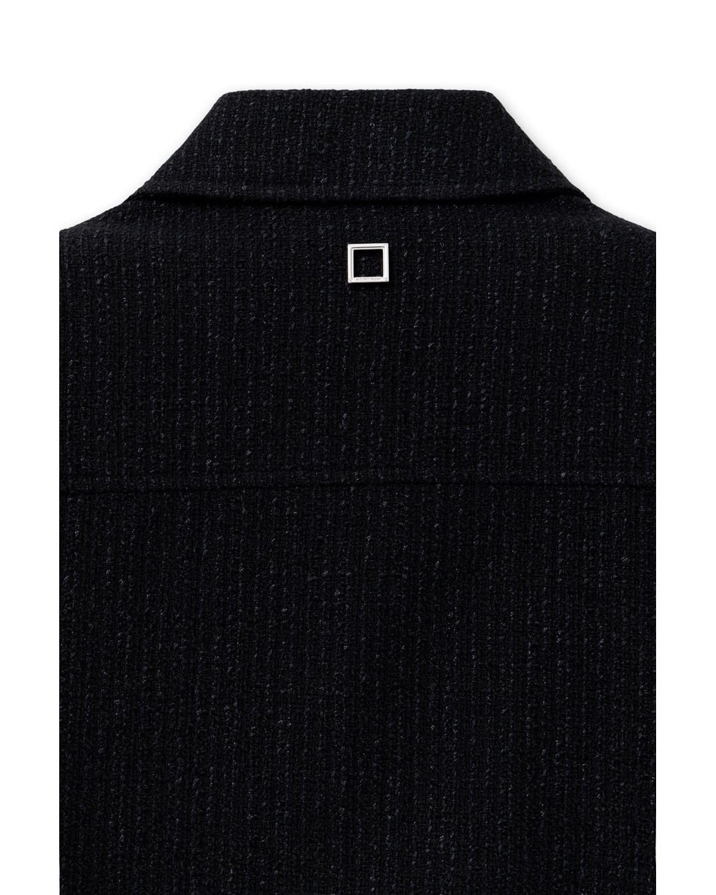 Wooyoungmi Black Logo Zip-Up Jacket for men